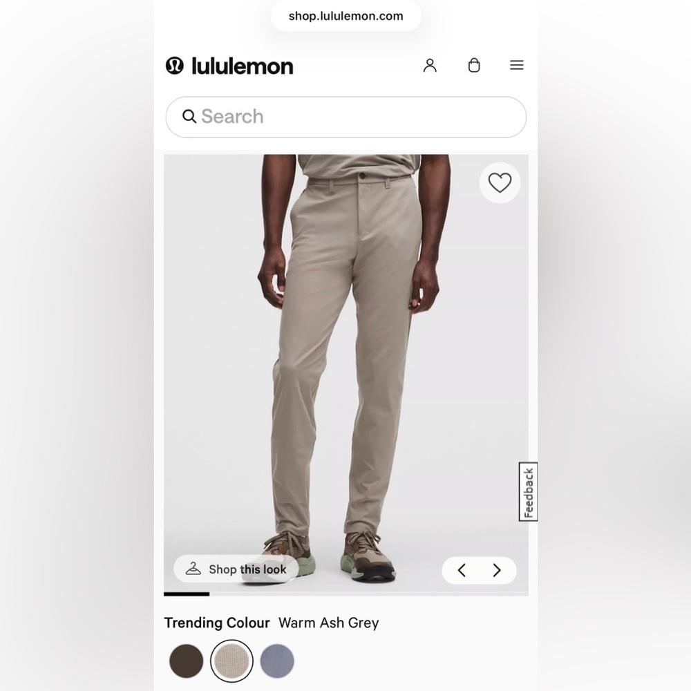 lululemon athletica Men's Slim-Fit Trouser